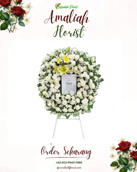 Krans Bunga Duka Keningar